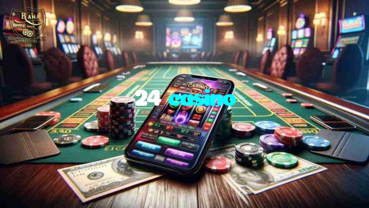 24 casino casino presented on mobile device in Pakistan with slots and live games